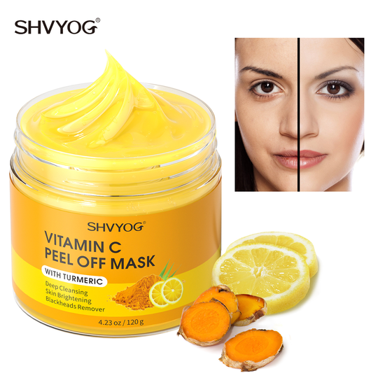 Turmeric Vitamin C Clarifying Purifying Peel Off Mask Hydrating Wash-Off Ice Cream Mask Spa Facial Mask Set for Dirts