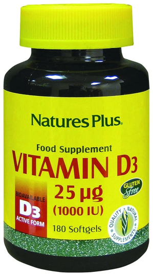 Nature's Plus Vitamin D, 1000iu, 180 SoftGels