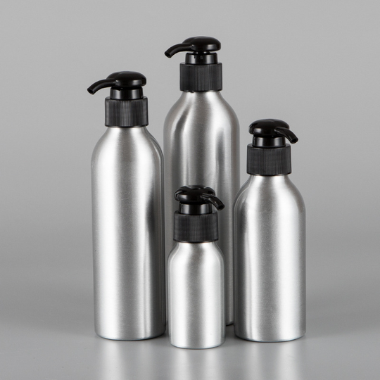 Eco friendly lotion and shampoo separately aluminum bottle for skincare wholesale