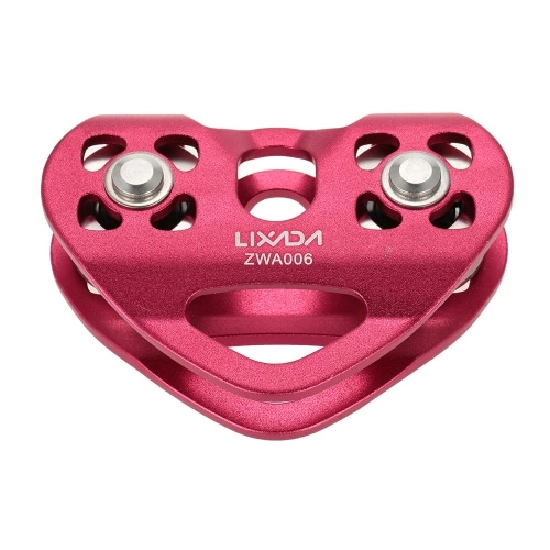Lixada 30kN Zipline Cable Trolley Pulley with Ball Bearing Rock Climbing Caving Aloft Work Rescue