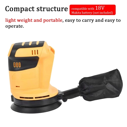 Cordless Electric Car Polisher 3 Gears of Speeds Adjustable Auto Polishing Machine Multifunctional Wood Metal Waxing Grinding Machine with 23pcs accessories