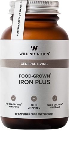 Wild Nutrition Ltd Food-Grown Iron Plus, 30 VCapsules