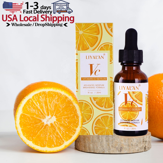 Free Shipping Pure Organic Skin Face Care Hydrating Whitening Vc Serum 20% Anti Aging Vitamin C Serum