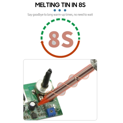 SI012 Intelligent OLED Electric Soldering Iron Sensitivity Adjustable Built-in Buzzer Suitable for T12