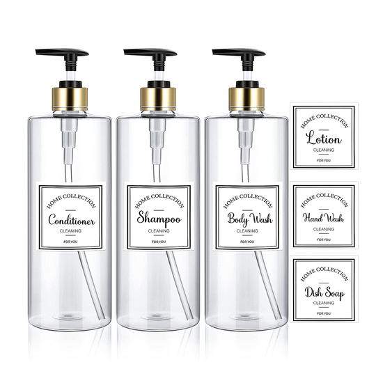 Custom sticker private packaging label for cosmetics and shampoo bottle