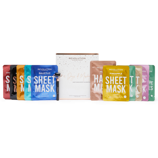 Revolution Skincare 12 Days of Masking: Sheet Mask Advent Calendar Set (Worth £47.00)