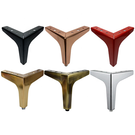 Hardware Accessories Cast Iron Furniture Chrome Silver Rose Gold Legs Sofa Foot Legs
