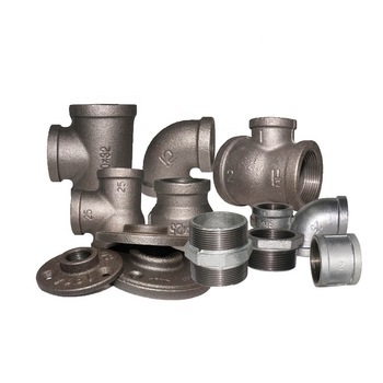 1/2"-4" inch threaded plumbing pipe fittings cast iron Black malleable iron fire fighting pipe fittings