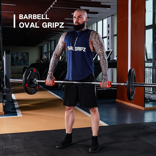 INNSTAR Patent New design Weight lifting Silicone Rubber Thick Barbell Dumbbell Oval Gripz
