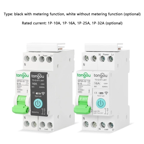 Tuya Wifi Intelligent Circuit Breaker Compatible with Alexa Google Home Voice Control 10A