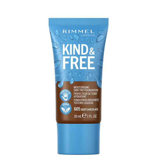 Rimmel Kind and Free Skin Tint Moisturising Foundation 30ml (Various Shades) - Deep Chocolate