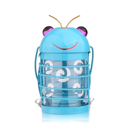 Tooarts beetle candle holder(blue) Hurricane lamp Practical ornament Creative ornament Home Furnishing Articles