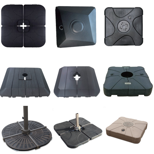 Circular sector resin umbrella base Water tank/marble/cast iron 150kg huge parasol base