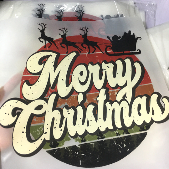 2022 custom digital heat transfer iron on logo sticker t shirt plastisol christmas transfer printing for garment