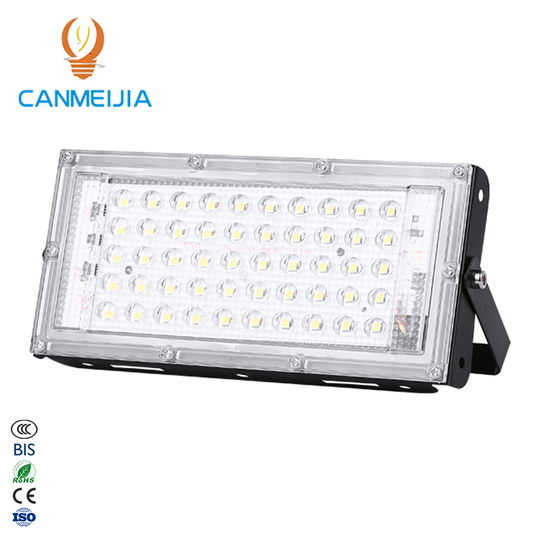 2020 Hot sale square outdoor focos lighting pc plastic + iron plate flood lamp 50W led flood lights housing fixture