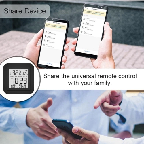 S09A Tuya WiFi 3 In 1 Infrared Remotes Control Temperature Humidity Detector Intelligent Sensor