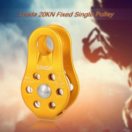 Lixada 20KN Fixed Single Pulley Rock Climbing Rescue