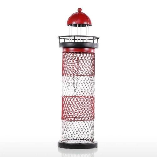 Lighthouse Wine Rack Creative Wine Holder Wine Shelf Bottle Holder Metal Sculpture Practical Craft Home Decoration