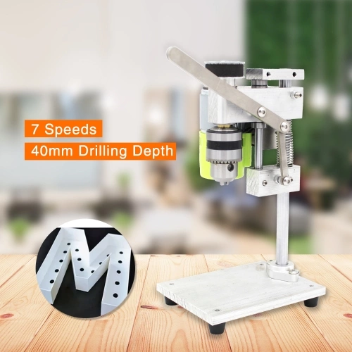 Mini Drill Press for Bench Drilling Machine Variable Speed Drilling Chuck 1.5-10mm