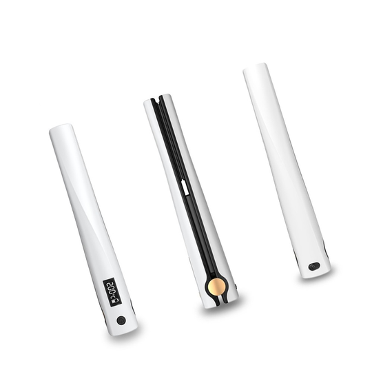 Portable Fast Heating 2 In 1 Cordless Hair Straightener Curler USB Mini Wireless Curling hair Iron for hair styling