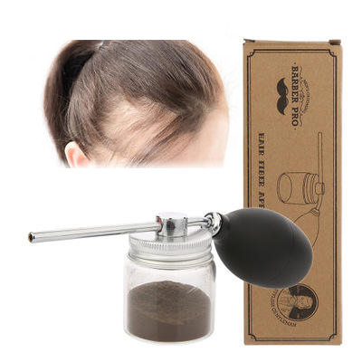 Free sample WANMEI Barber conditioner powder gun dense filling hair sparse powder spray bottle hair fiber bottle