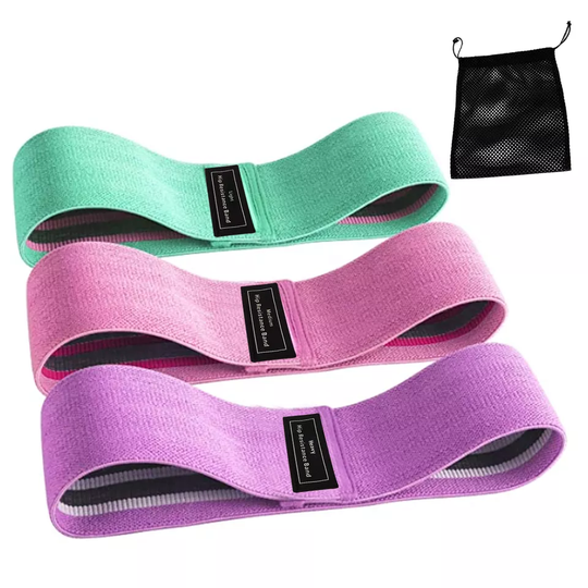 Ship from US booty hip strength training band workout fabric resistance bands set