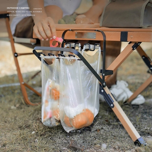 Outdoor Camping Foldable Garbage Bag Rack Plastics Bag Holder
