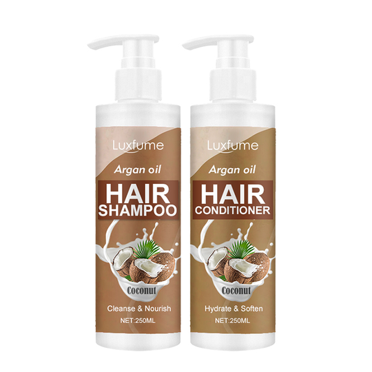 Oalen Private Label Hair Care Reduce Frizz Repair Damage Hair Argan Oil Shampoo And Conditioner Set