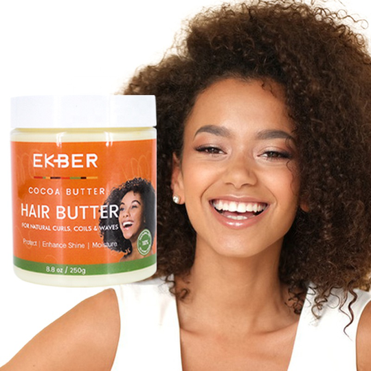 Hot Selling Ekber Organic Coconut Hair Conditioner Shea Butter Moisturizing Butter Hair Mask Natural Hair Butter