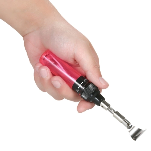 13 in 1 13Pcs Soldering Iron Kit 26ml Full Electronics Set Pen Welding Tool Car Repairing Gas Soldering Self-igniting Torch Outdoors / Red Transparent