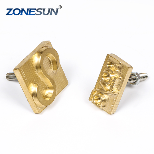 ZONESUN Custom Toast Leather Stamp Design Iron Heating Embossing mould Press Soap Cake Chocolate Hot Foil Stamping Mold