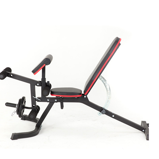 Local US Stock GYM Fitness Weightlifting Multi-functional Foldable Adjustable Dumbbell Bench with Leg Extensions