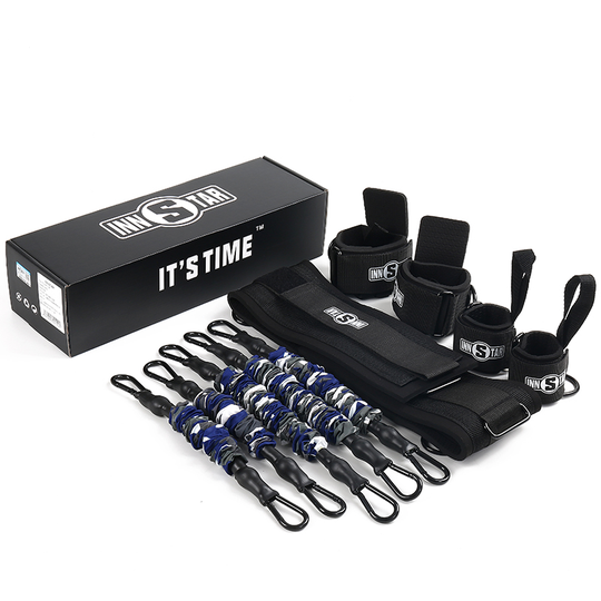 Innstar popular drop-shipping durable buckle belt resistance bands set boxing training equipment
