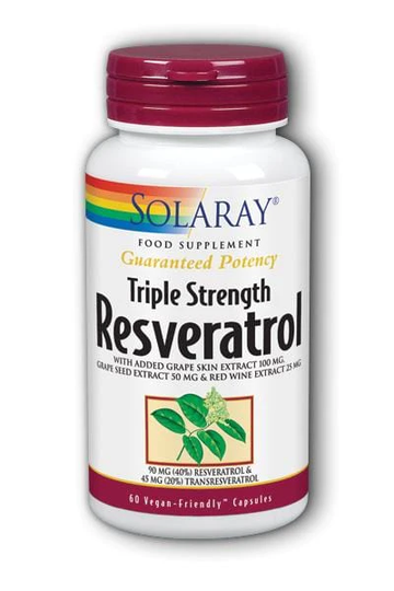 Solaray Triple Strength Resveratrol, 60 VCapsules