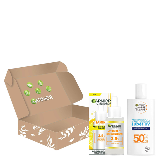 Garnier Brightening and Antidarkspot Power Duo with Vitamin C and SPF50 (Worth £23.99)