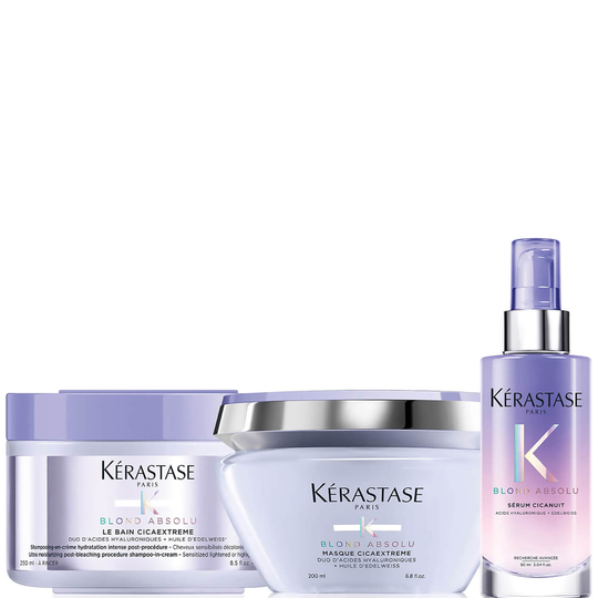 Kérastase Blond Absolu Restoring Shampoo, Mask and Overnight Serum Trio