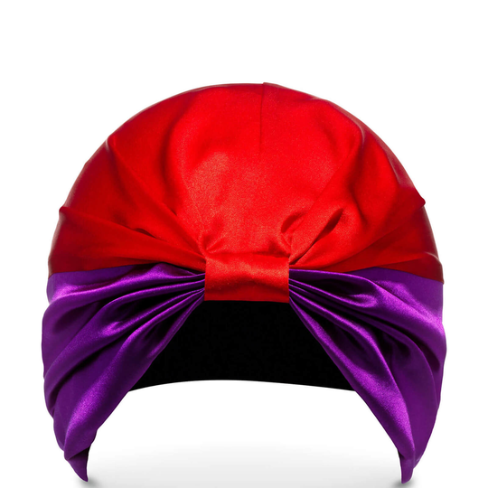 SILKE Hair Wrap The Dita - Purple and Red