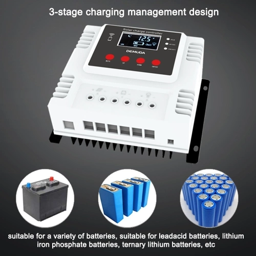MPPT Intelligent Solar Charges Controller Mobilephone App Control Real-time Data Monitoring Device 40A