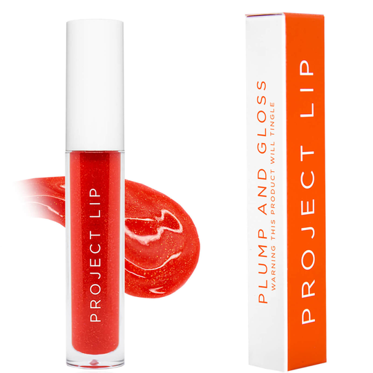 Project Lip XL Plump and Collagen Lip Gloss - Flame