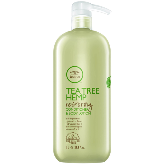 Paul Mitchell Tea Tree Hemp Restoring Conditioner and Body Lotion 1000ml