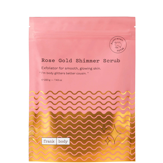 Frank Body Rose Gold Shimmer Scrub 220g