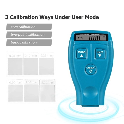 Coating Thickness Gauge LCD Digital Paint Thickness Probe Tester Car Paint Depth Test Meter Paint Tester Measure Coating Film for Car