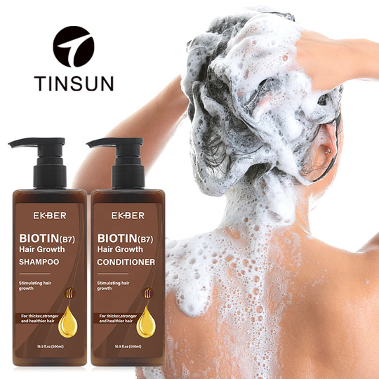 2022 New Factory Sale Ekber Anti-inflammatory Damaged Hair Repairing Biotin Hair Growth Treatment Shampoo Conditioner Mass