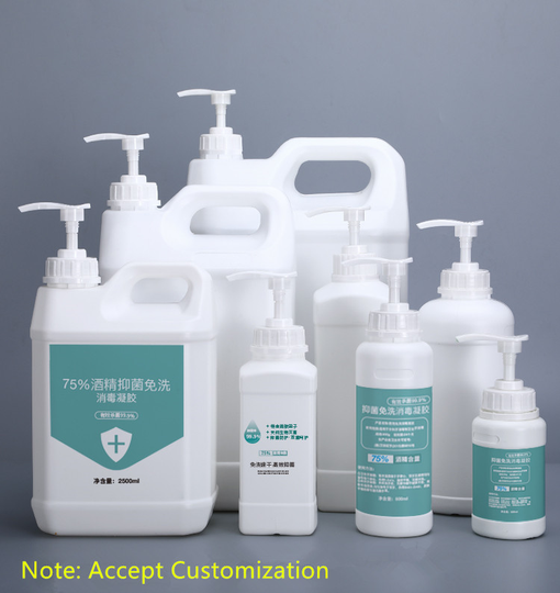 250ml~5L Empty Plastic Pump Bottle Cosmetic Shampoo Container With Lotion Pump Use Easily