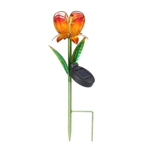 Solar Powered Flower Light LEDs Lawn Lamp