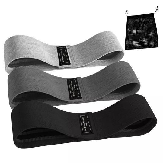 Ship from US high elastic non slip booty band hip fabric resistance bands set of 3