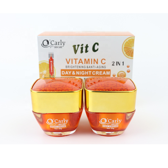 Whitening Moisturizer Face Creams Hyaluronic Acid Anti Aging Remove Wrinkle Vitamin C E Cream 2 in1 Skin Care Lighting Cream