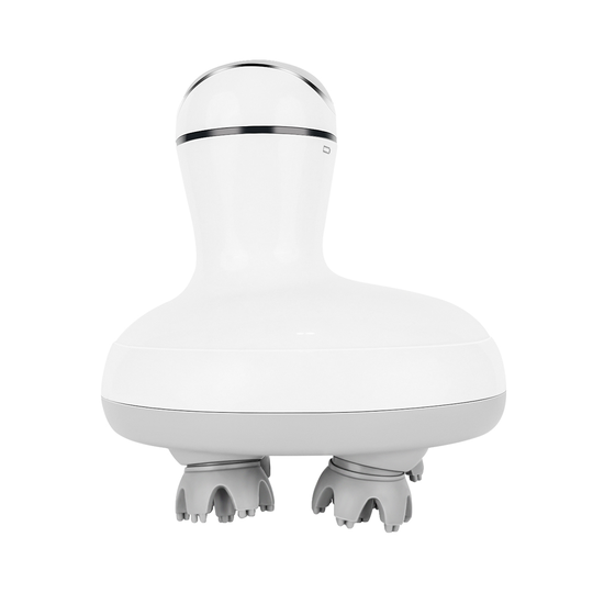 Electric White Silicone Scalp Waterproof Head Massage Scalp Massager Shampoo Brush