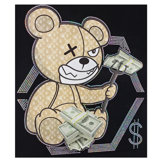 hotfix rhinestone transfer with 3D flocking heat transfer vinyl custom logo sticker iron transfer t-shirt free sample