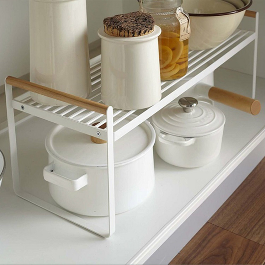 Kitchen rack wrought iron layered pot cover pot rack seasoning bottle sorting rack